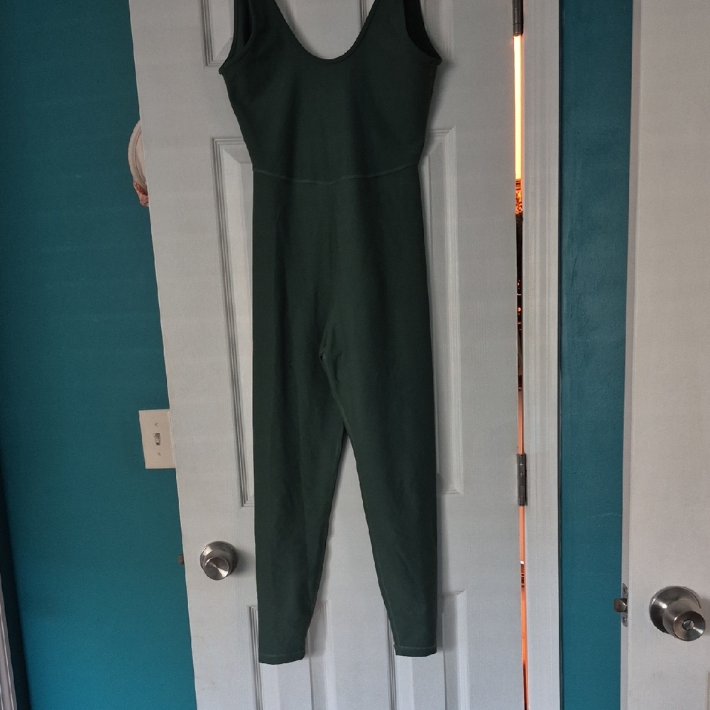 Green Sleeveless Jumpsuit